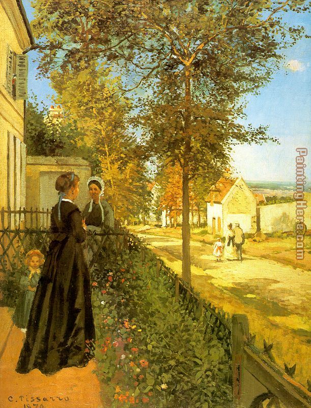 Louveciennes The Road to Versailles painting - Camille Pissarro Louveciennes The Road to Versailles art painting